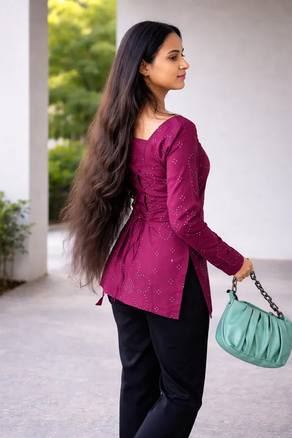 Elegant_Wine_Embroidered_Short_Kurti_Top