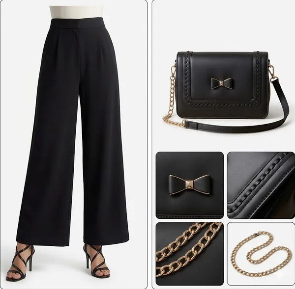 Elegant_korean_Trouser_&_Chic_Sling_Bag_Combo
