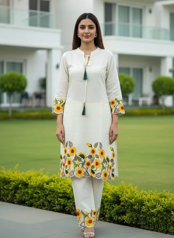 Ivory_Floral_Embroidered_co_ord_sets_with_Tassel_Detail