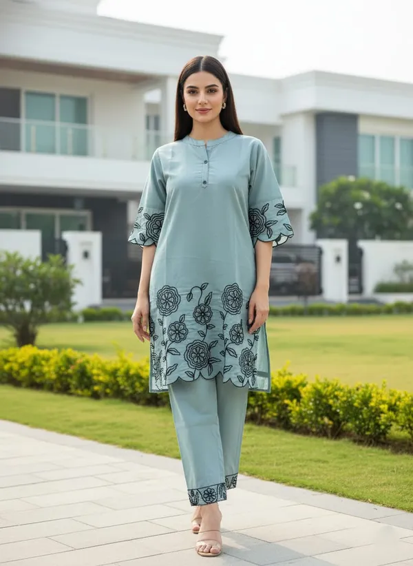 Pastel_Green_Floral_Embroidered_co_ord_set