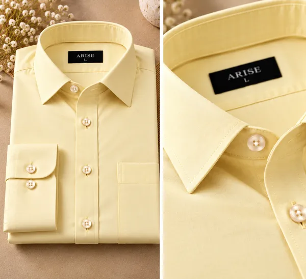 Arise_premium_Pastel_yellow_Formal_Shirt_For_Men