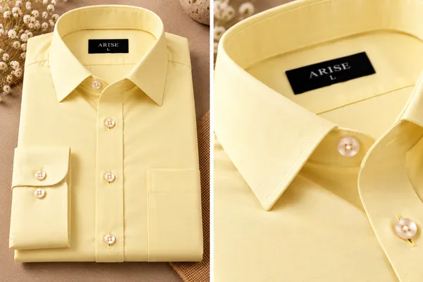 Arise_premium_Pastel_yellow_Formal_Shirt_For_Men