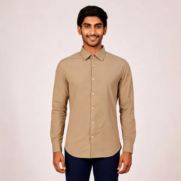 Sand_Giza_Cotton_Custom_Fit_Formal_Shirt_For_Men