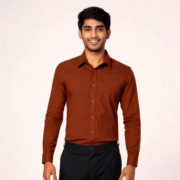 Rust_Giza_Cotton_Custom_Fit_Formal_Shirt_For_Men