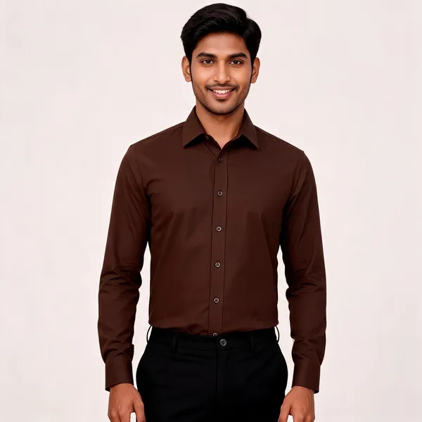 Chocolate_Brown_Giza_Cotton_Custom_Fit_Formal_Shirt_For_Men
