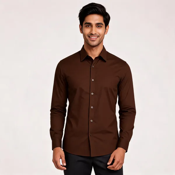 Chocolate_Brown_Giza_Cotton_Custom_Fit_Formal_Shirt_For_Men