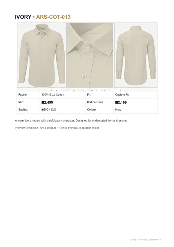 Ivory_Giza_Cotton_Custom_Fit_Formal_Shirt_For_Men