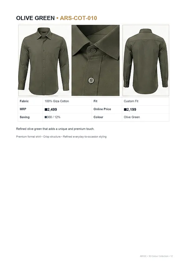 Olive_Green_Giza_Cotton_Custom_Fit_Formal_Shirt_For_Men