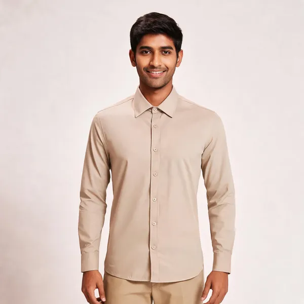 Beige_Giza_Cotton_Custom_Fit_Formal_Shirt_For_Men