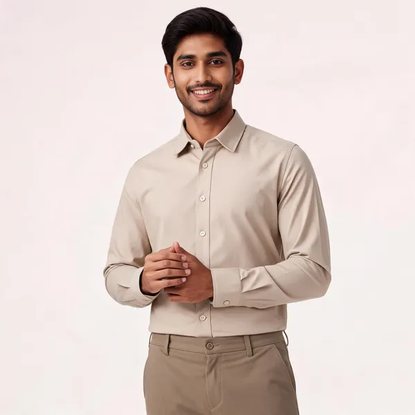 Beige_Giza_Cotton_Custom_Fit_Formal_Shirt_For_Men