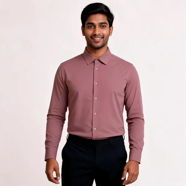 Dusty_Rose_Giza_Cotton_Custom_Fit_Formal_Shirt_For_Men