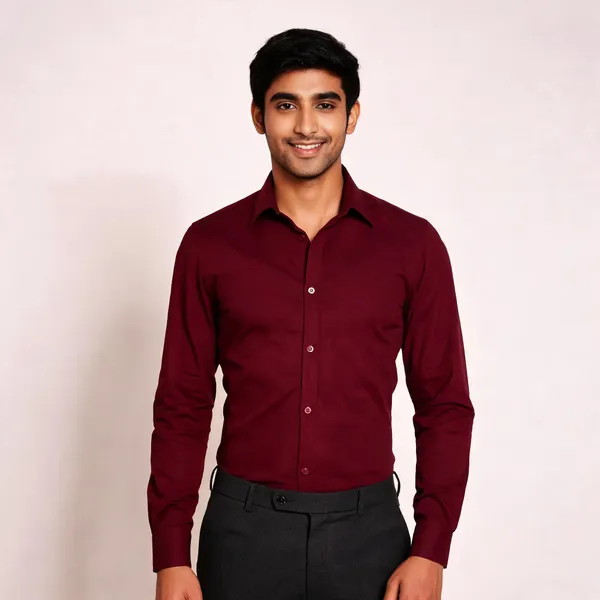 Burgundy_Giza_Cotton_Custom_Fit_Formal_Shirt_For_Men