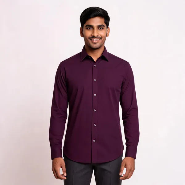 Plum_Giza_Cotton_Custom_Fit_Formal_Shirt_For_Men