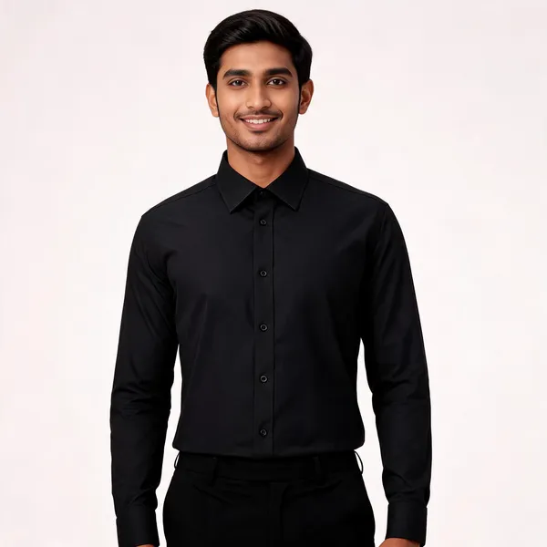 Black_Giza_Cotton_Custom_Fit_Formal_Shirt_For_Men