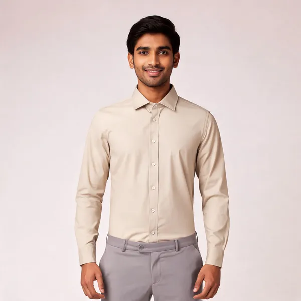 Ivory_Giza_Cotton_Custom_Fit_Formal_Shirt_For_Men