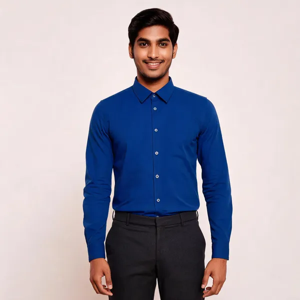 Cobalt_Blue_Giza_Cotton_Custom_Fit_Formal_Shirt_For_Men