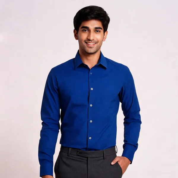 Cobalt_Blue_Giza_Cotton_Custom_Fit_Formal_Shirt_For_Men