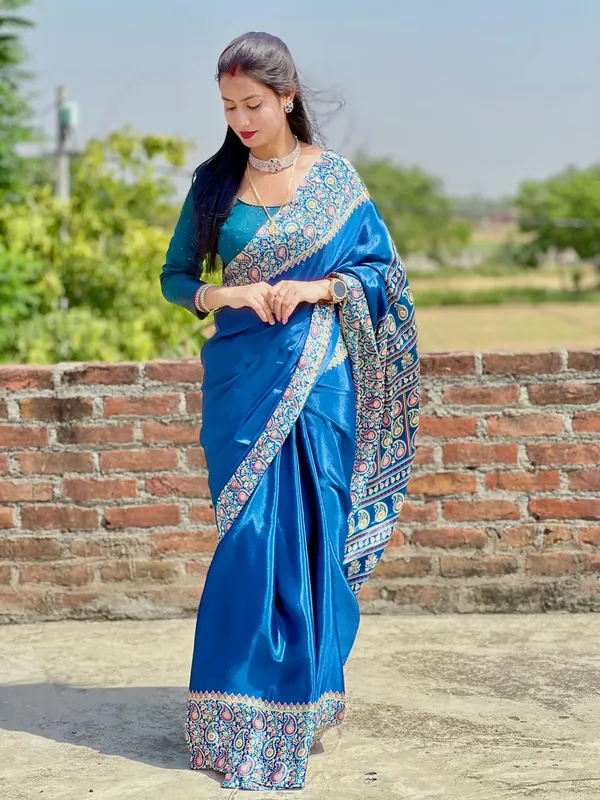 Daily_Wear_Ajrakh_Print_Border_Look_saree