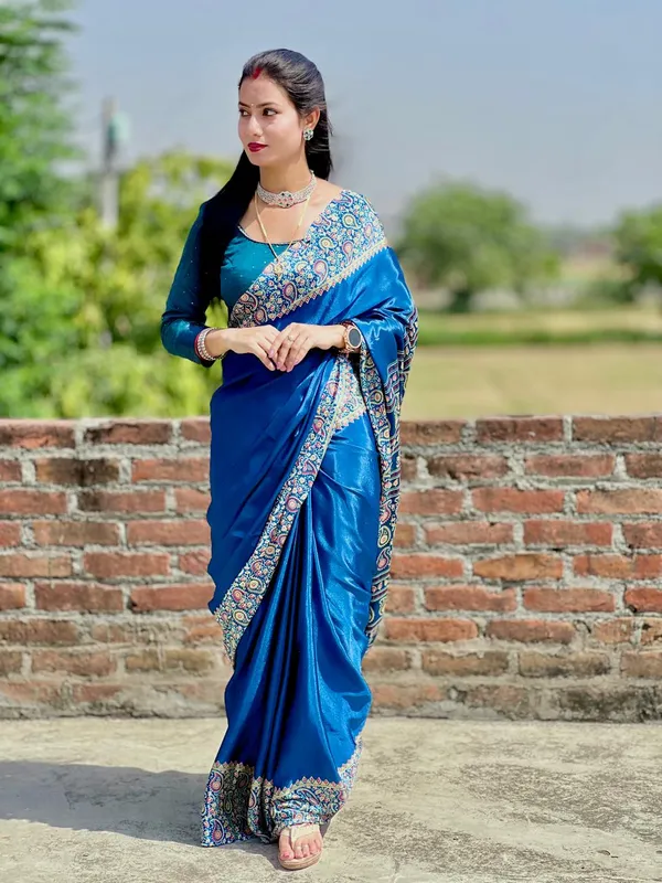 Daily_Wear_Ajrakh_Print_Border_Look_saree
