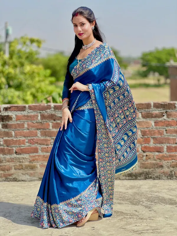 Daily_Wear_Ajrakh_Print_Border_Look_saree