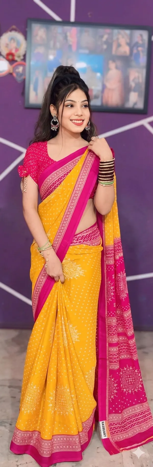 Dall_moss_yellow_and_Rani_Pink_
