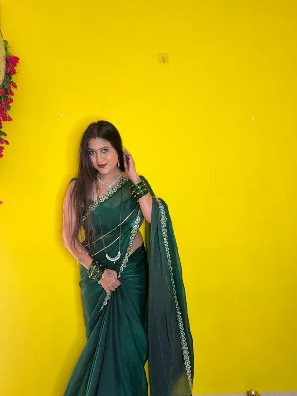 Fandy_satin_elgent_look_saree_and_oriznal_zarakan