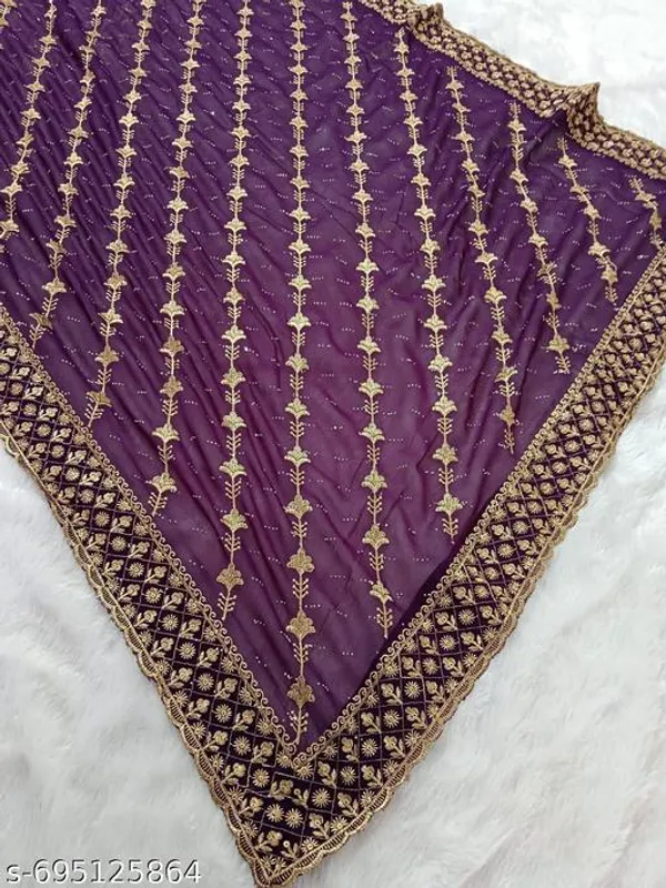 Wine_Kamli_Designer_Cutwork_Fancy_Siroski_Work_Saree_With_Blouse