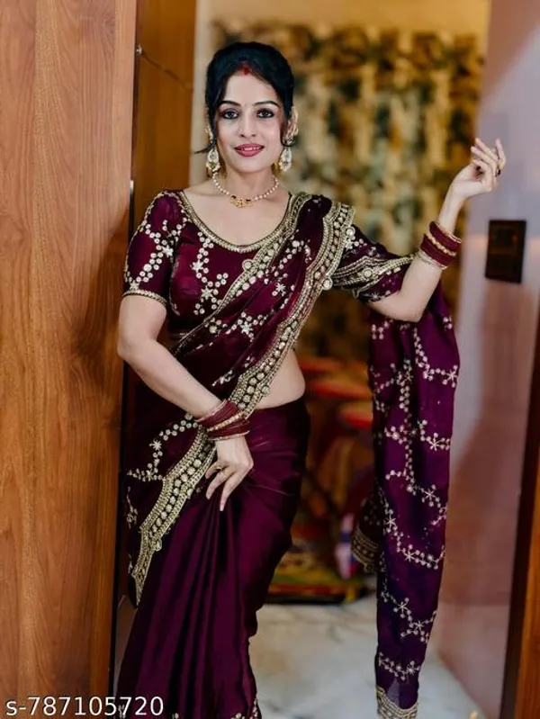 Premium_Women_S_Partywear_Designer_Saree_Beautiful_Florel_Design_Saree_With_Fancy_Blouse