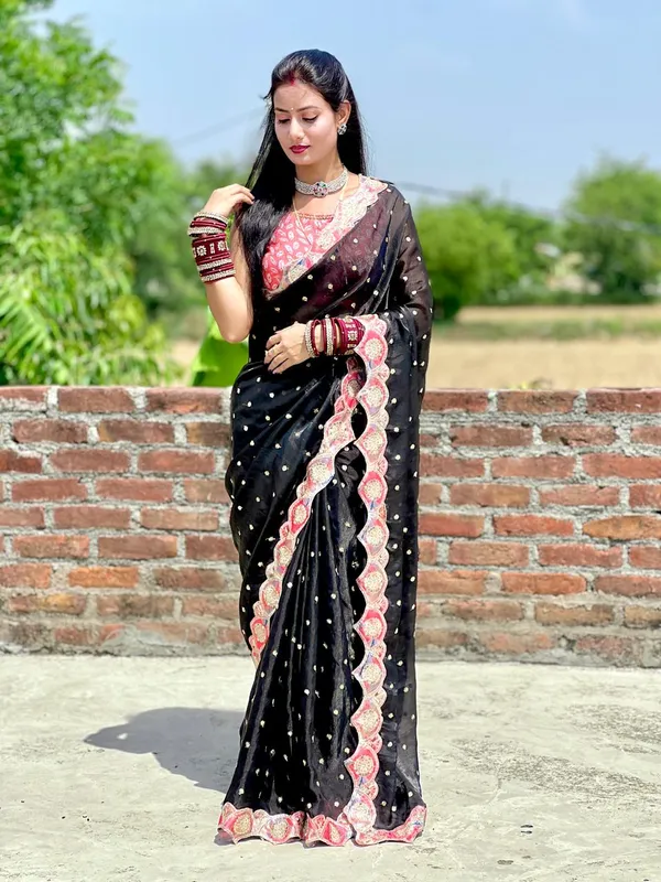 fendy_black_milan_new_fancy_designer_sareee_with_disgital_blouse