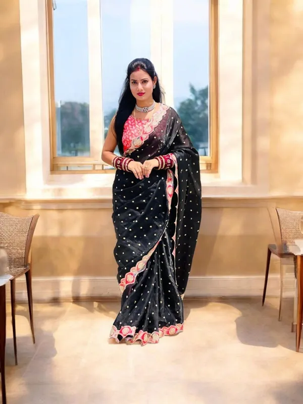 fendy_black_milan_new_fancy_designer_sareee_with_disgital_blouse