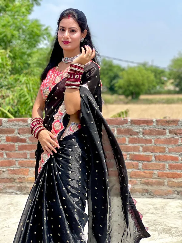 fendy_black_milan_new_fancy_designer_sareee_with_disgital_blouse