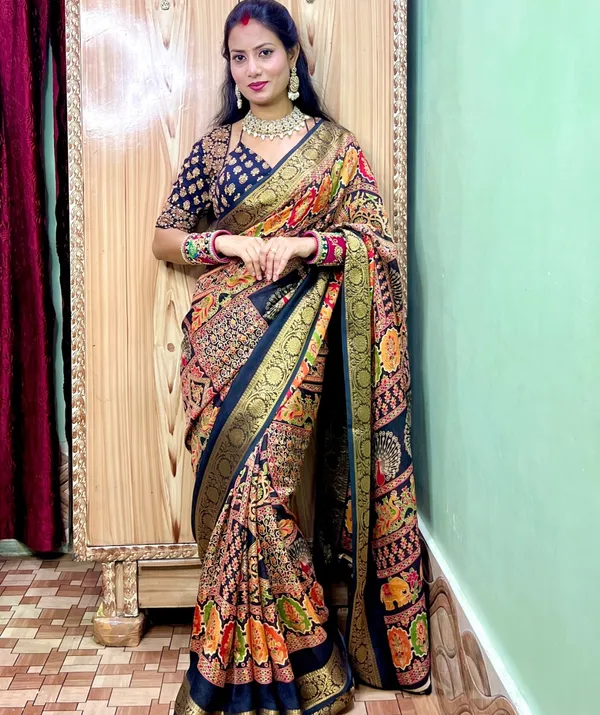 Kalamkari_Special_black_saree