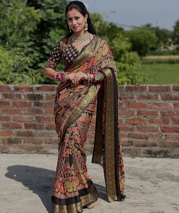 Kalamkari_Special_black_saree
