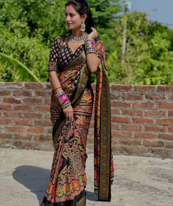 Kalamkari_Special_black_saree