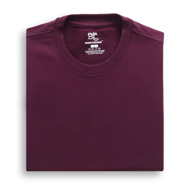 Royal_Burgundy_Cotton_Blend_Oversized_T_Shirt_For_Men