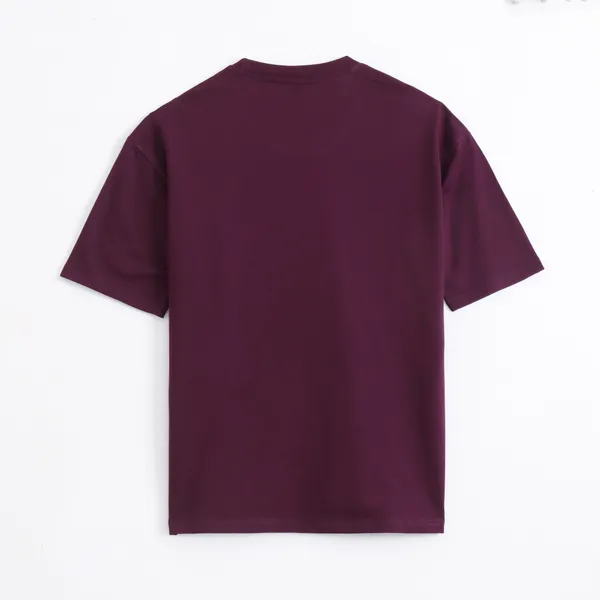 Royal_Burgundy_Cotton_Blend_Oversized_T_Shirt_For_Men