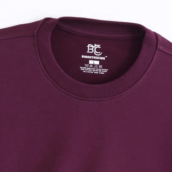 Royal_Burgundy_Cotton_Blend_Oversized_T_Shirt_For_Men