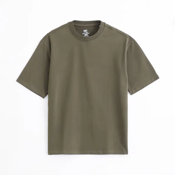 Military_Olive_Cotton_Blend_Oversized_T_Shirt_For_Men