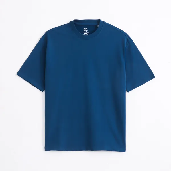 Ocean_Teal_Cotton_Oversized_T_Shirt_For_Men