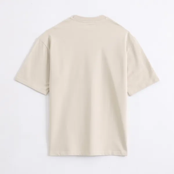 Oversized_T_Shirt_For_Men,_Charcoal_Grey_And_Ivory_Cream_Combo_Pack_Of_2