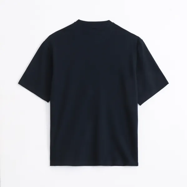 Deep_Navy_Cotton_Blend_Oversized_T_Shirt_For_Men