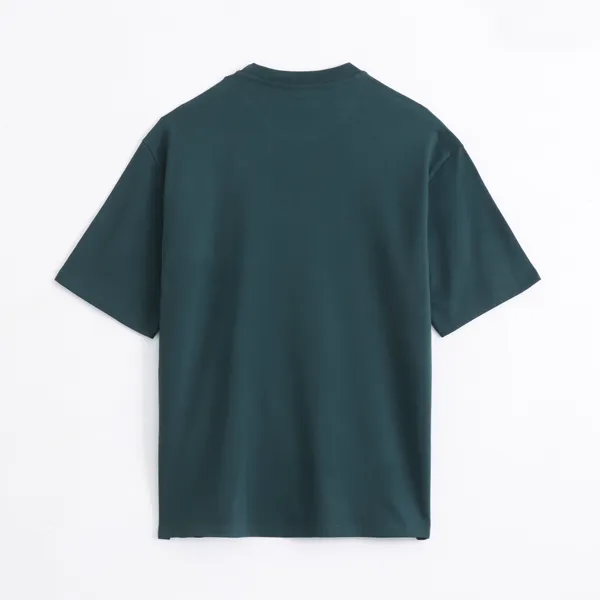 Forest_Green_Cotton_Blend_Oversized_T_Shirt_For_Men