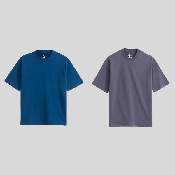 Oversized_T_Shirt_For_Men,_Charcoal_Grey_And_Ocean_Teal_Combo_Pack_Of_2