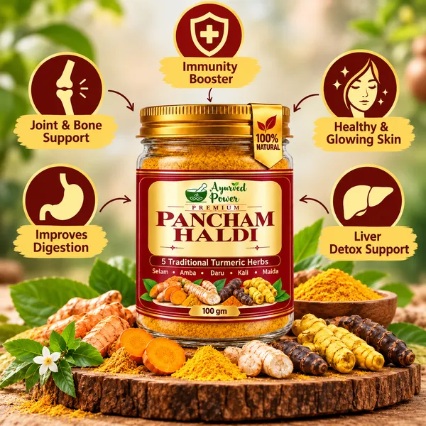 Pancham_Haldi_Premium_Ayurvedic_Blend_100g_|_5_Traditional_Turmeric_Herbs_|_Natural_Herbal_Haldi_Powder