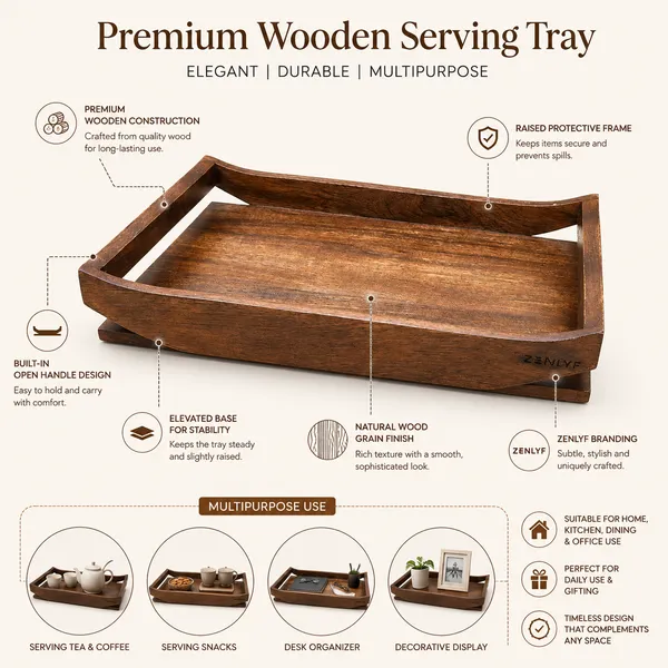 Wooden_Serving_Tray_with_Handles,_Rectangular_Multipurpose_Tray_for_Tea,_Coffee,_Snacks_&_Table_Organisation,_36_x_25.5_x_5_cm,_Brown_