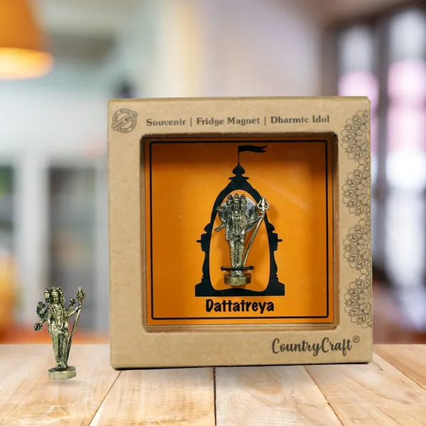 Brass_Dattatreya_Idol_Miniature