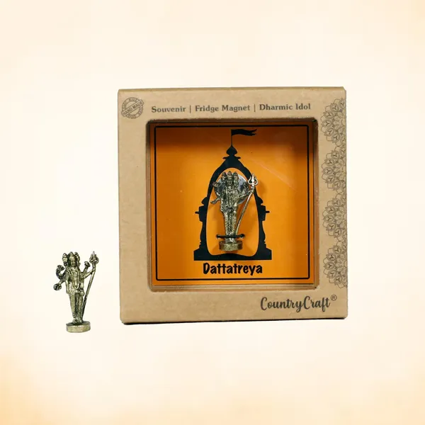 Brass_Dattatreya_Idol_Miniature