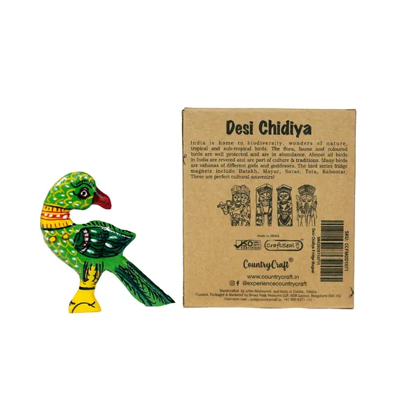 Desi_Chidiya_Tota_Fridge_Magnet_|_Pack_Of_2