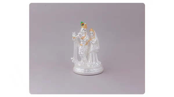 Silver-Plated_Radha_Krishna_Idol_With_Gold-Tone_Accents