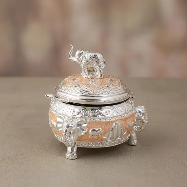 Auriesta_Silver-Toned_Decorative_Storage_Box_With_Elephant_Lid